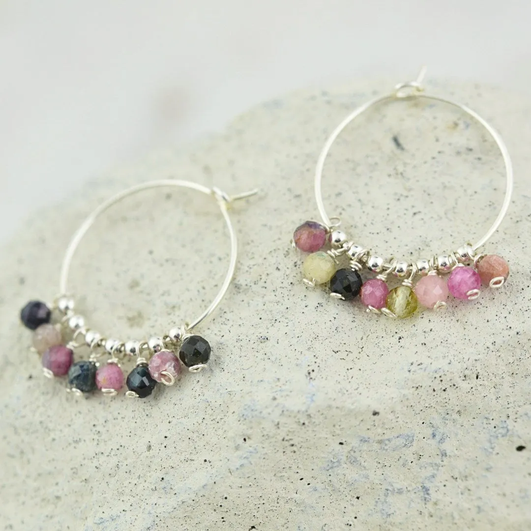 Tourmaline Gypsy Hoops