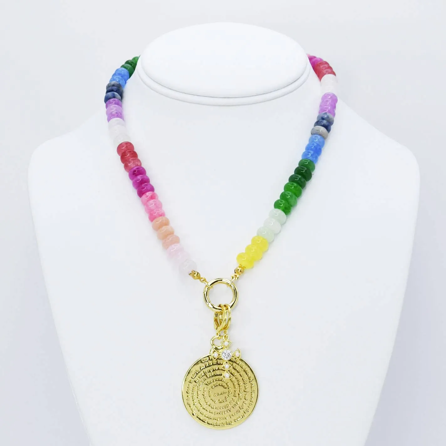 Treasure Jewels | Rainbow Blessings Gemstone Charm Necklace