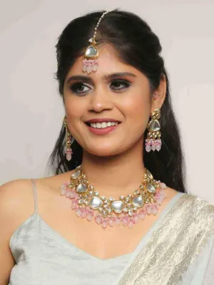 Triangular Kundan Pastel Set