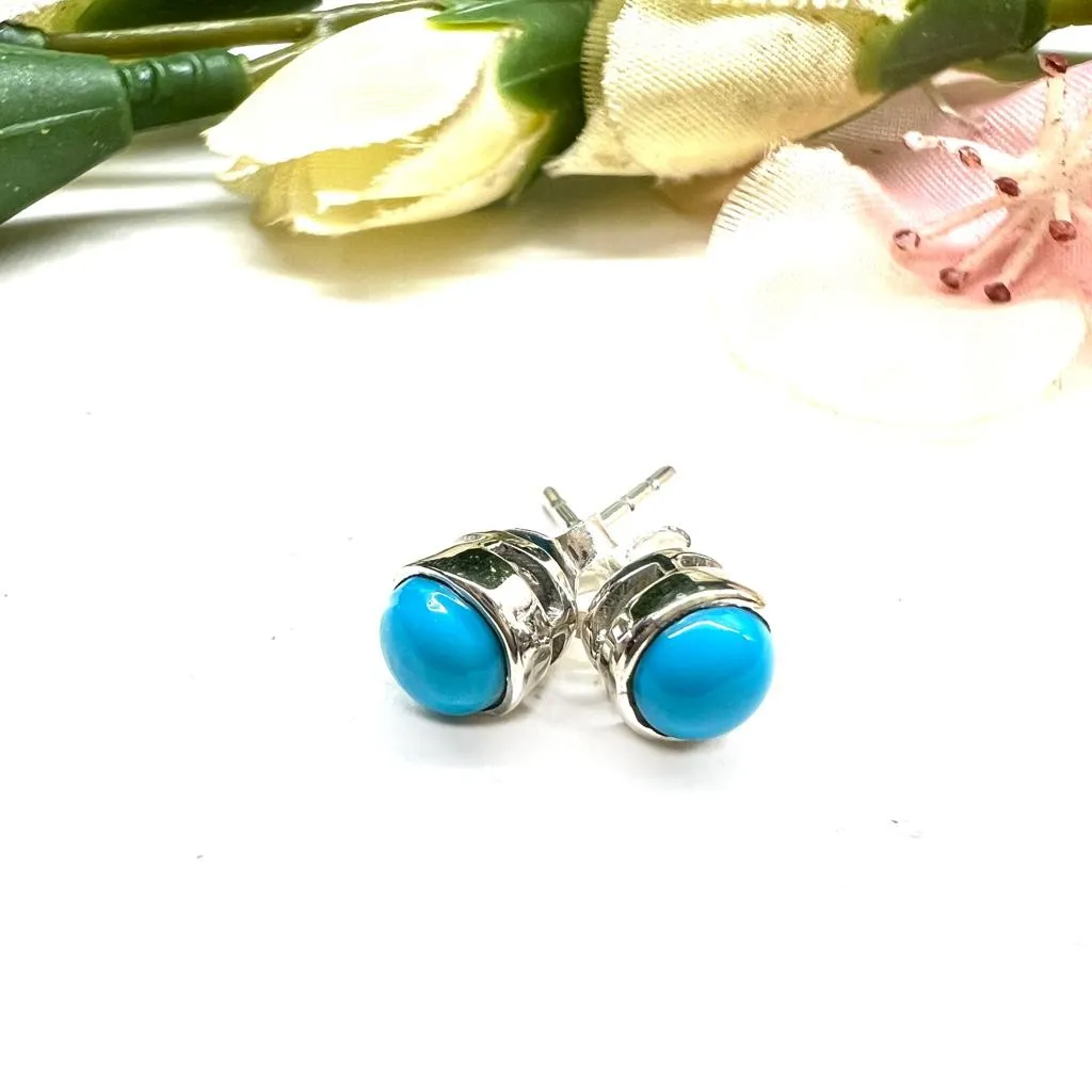 Turquoise Earrings in Silver