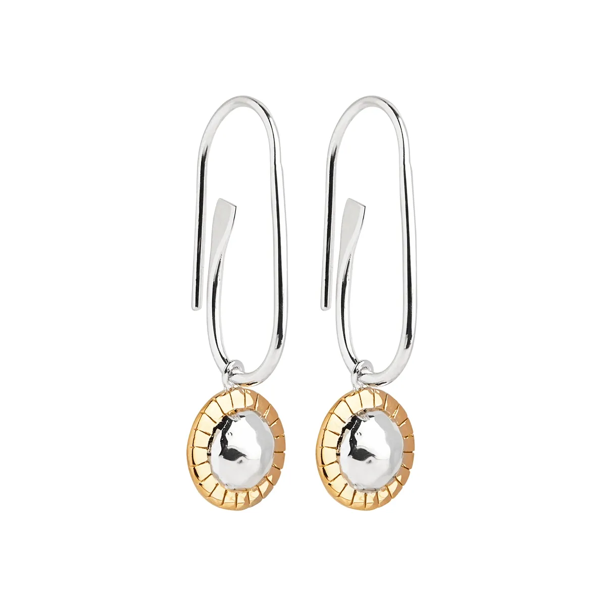 Tutu Two Tone Paperclip Earrings