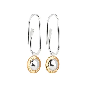 Tutu Two Tone Paperclip Earrings