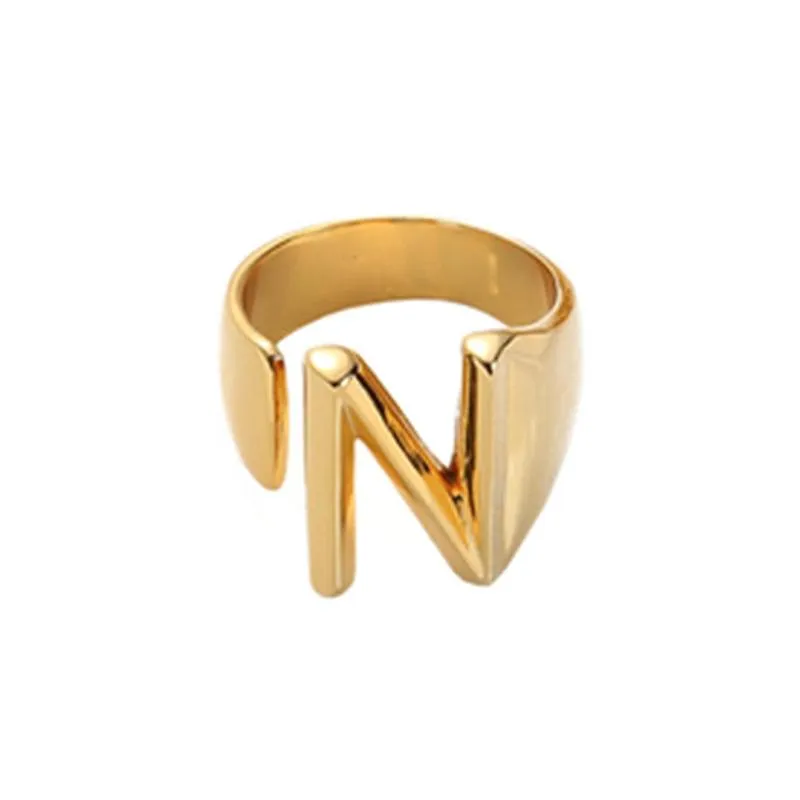 Up Close And Personal Initial Rings