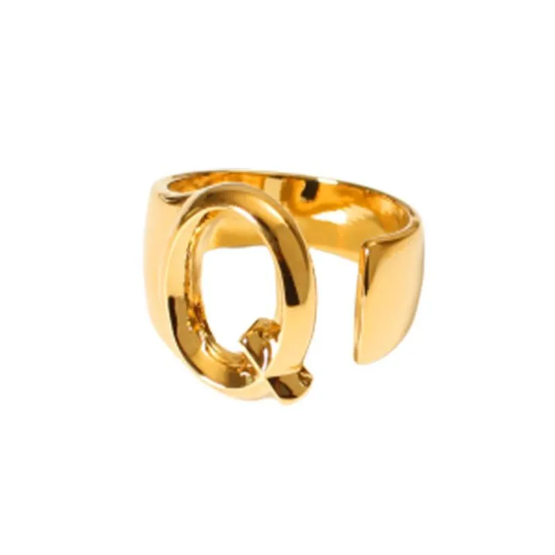 Up Close And Personal Initial Rings