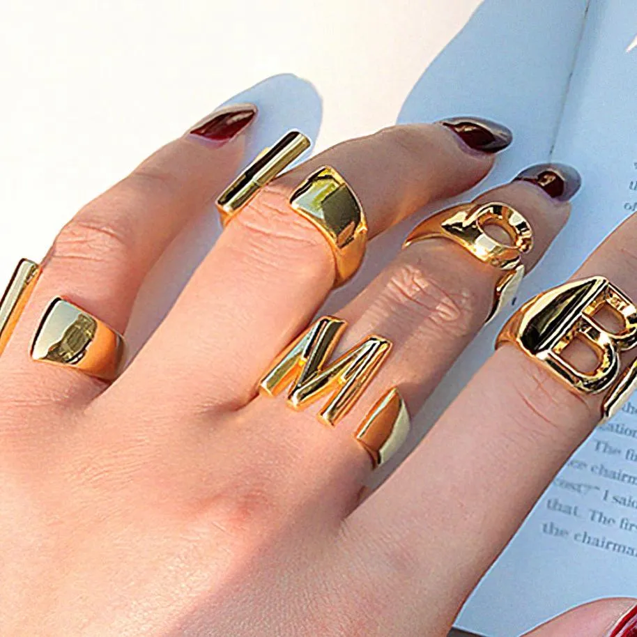 Up Close And Personal Initial Rings