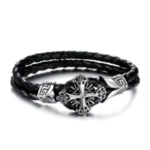 Vintage Cross Men's Bracelet
