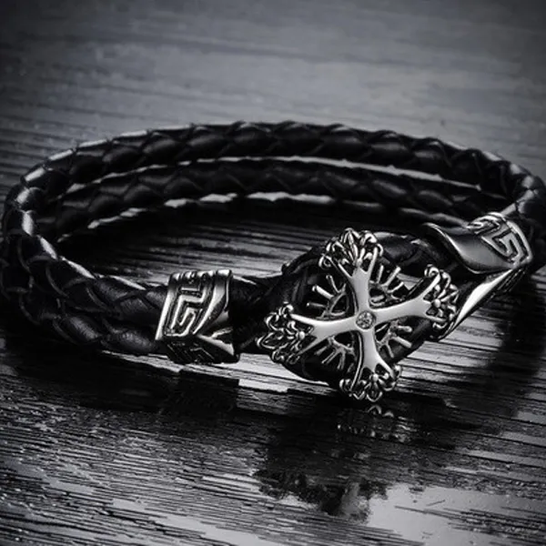 Vintage Cross Men's Bracelet