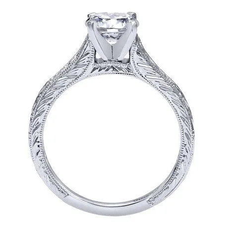 Vintage Graduated Diamond Ring .15 Cttw 14K White Gold 185A