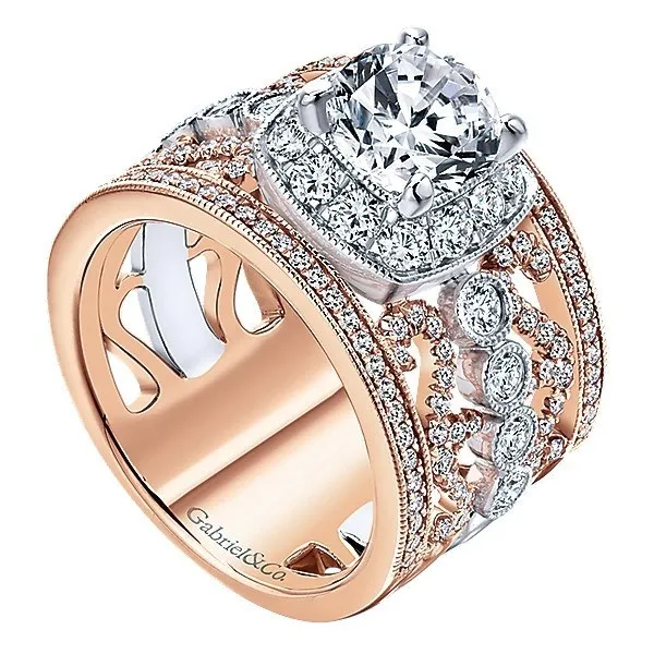 Vintage Multi-Band Diamond Ring 1.14 Cttw 14K Gold  319A
