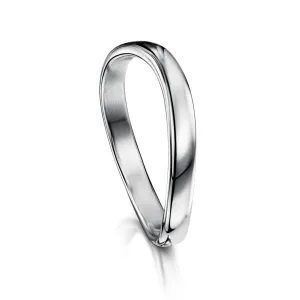 Wave Ring in Platinum