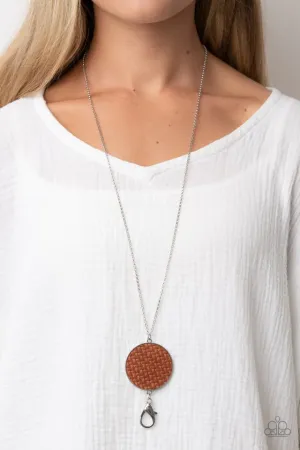 Wondrously Woven - Brown Necklaces